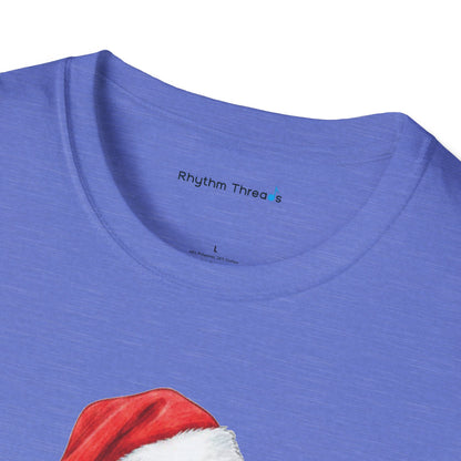 Trombone Christmas Light Santa Hat Shirt