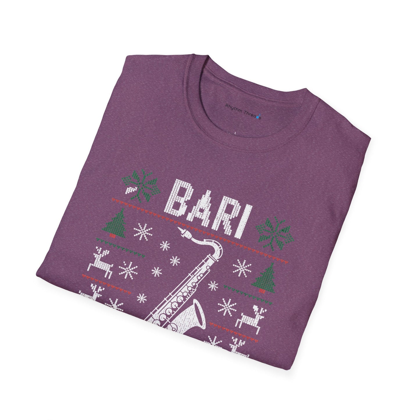 Bari Christmas Saxophone Ugly Christmas Shirt
