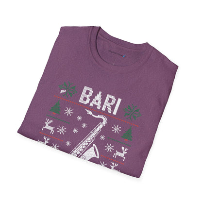Bari Christmas Saxophone Ugly Christmas Shirt