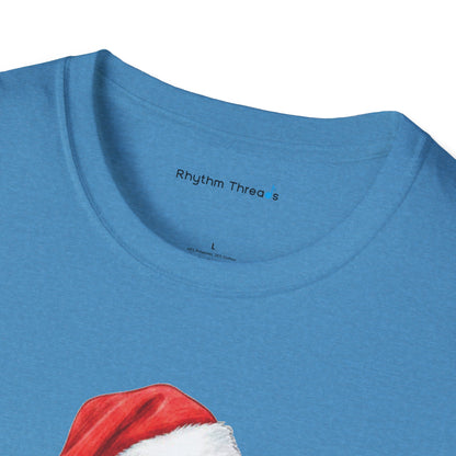 Trombone Christmas Light Santa Hat Shirt