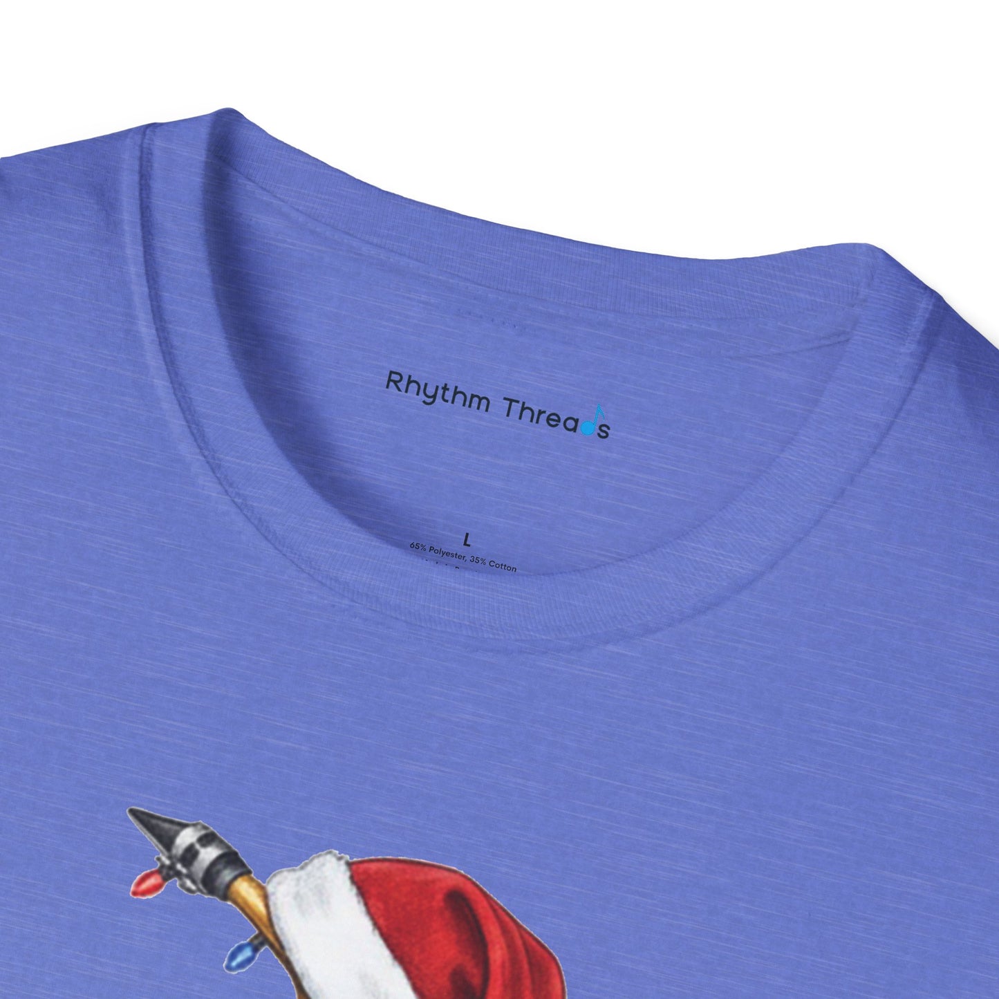 Saxophone Christmas Light Santa Hat Shirt