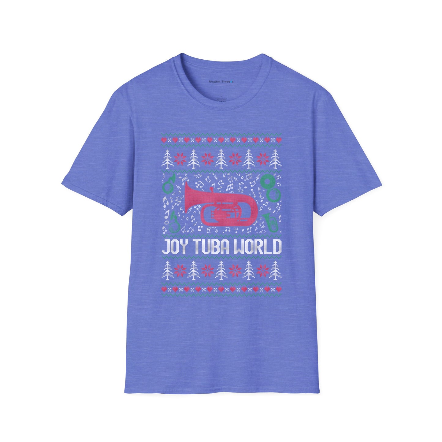 Joy Tuba World Tuba Ugly Christmas Sweater T-Shirt