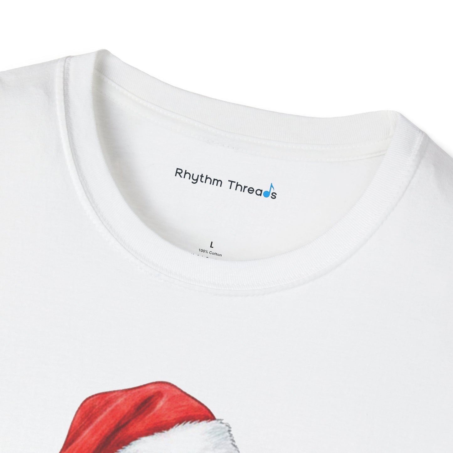 Trombone Christmas Light Santa Hat Shirt