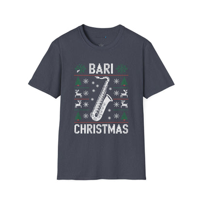 Bari Christmas Saxophone Ugly Christmas Shirt