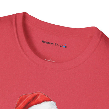Trombone Christmas Light Santa Hat Shirt
