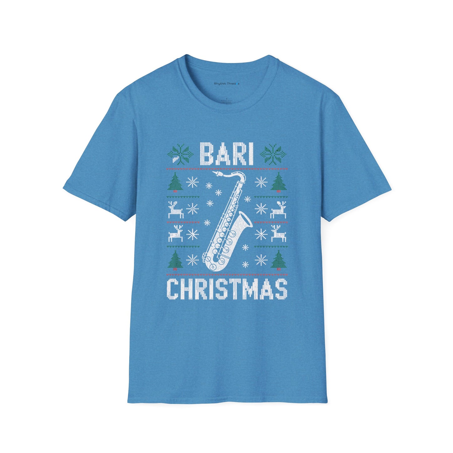 Bari Christmas Saxophone Ugly Christmas Shirt