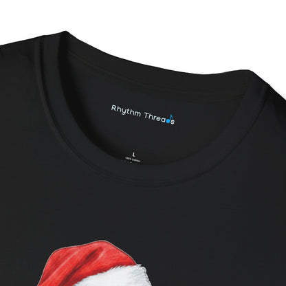 Trombone Christmas Light Santa Hat Shirt