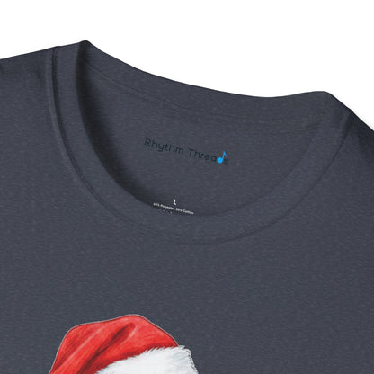 Trombone Christmas Light Santa Hat Shirt