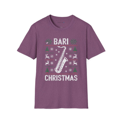 Bari Christmas Saxophone Ugly Christmas Shirt
